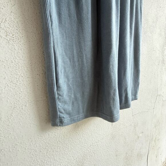 Superdown Dress Ribbed Bodycon Midi Slip Light Blue Adjustable Straps Size L - Picture 2 of 7